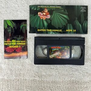 Vintage Donkey Kong Country Exposed VHS Tape Nintendo Video Game Promo